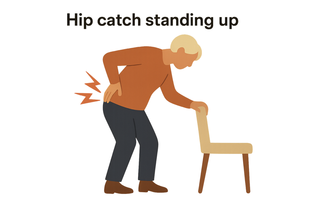 Illustration for the article Why a Hip Catch Standing Up Seniors Notice Comes Before the Pain