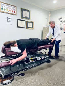 Chiropractic spinal adjustment for back pain relief serving Ocean County NJ including Toms River, Brick, and Jackson